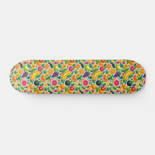 Farbige Früchte Skateboard (Horizontal)