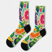 Farbige Früchte Socken (Linkes Detail)