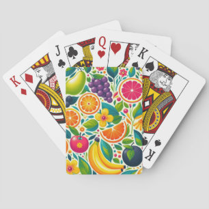 Farbige Früchte Spielkarten