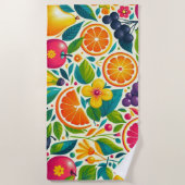 Farbige Früchte Strandtuch (Vorderseite)