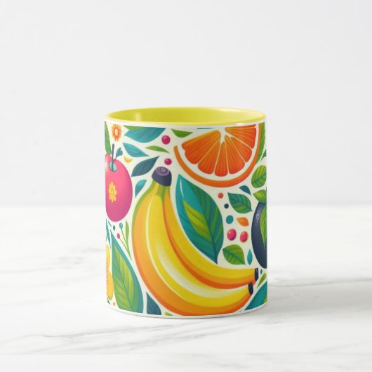 Farbige Früchte Tasse (Zentrum)