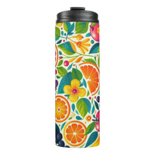 Farbige Früchte Thermosbecher