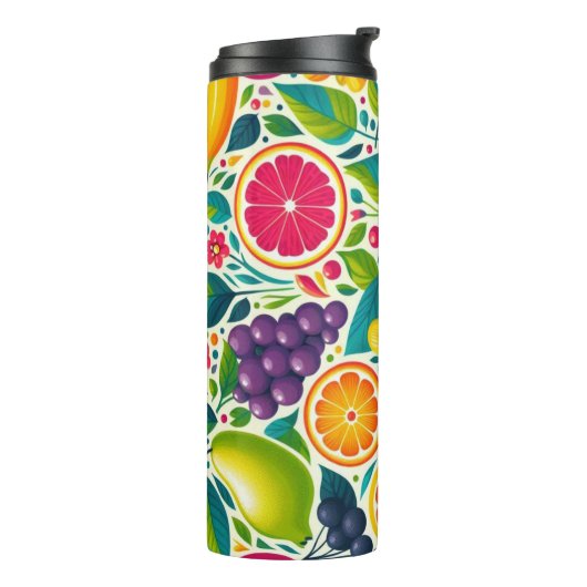 Farbige Früchte Thermosbecher (Nach links gedreht)