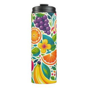 Farbige Früchte Thermosbecher