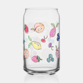 Farbige Fruchtkirsche Moderne Zitrone Erdbeere Nam Dosenglas (Rückseite)