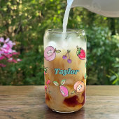 Farbige Fruchtkirsche Moderne Zitrone Erdbeere Nam Dosenglas