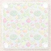 Farbige Fruchtmuster 01.b LGrey BG Glasuntersetzer (Rückseite)