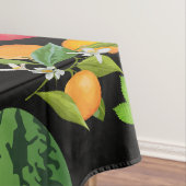 Farbige Fruchtmuster 01.b Schwarze BG Tischdecke (Beispiel)