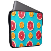 Farbige Fruchtmuster, frisch orange und grapefisch Laptopschutzhülle (Vorne Rechts)