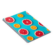Farbige Fruchtmuster, frisch orange und grapefisch Notizblock (Rechte Seite)