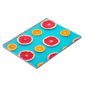 Farbige Fruchtmuster, frisch orange und grapefisch Notizblock (Linke Seite)