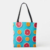 Farbige Fruchtmuster, frisch orange und grapefisch Tasche (Rückseite)