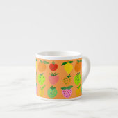 Farbige Fruchtmuster Knochen China Tasse (Vorderseite Rechts)