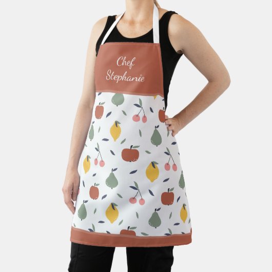 Farbige Fruchtmuster Koch Name Red Kitchen Schürze (InSitu)