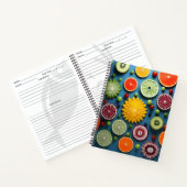 Farbige Fruchtstückchen Notizblock (Innenseite)