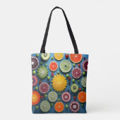 Farbige Fruchtstückchen Tasche (Rückseite)