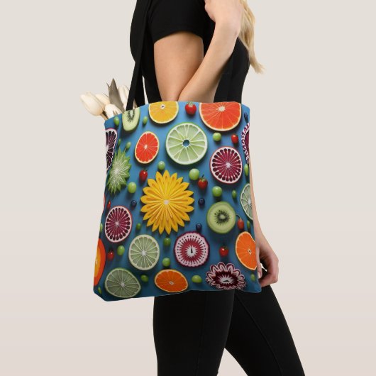 Farbige Fruchtstückchen Tasche (Von Nahem)