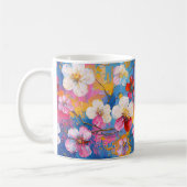 Farbige FrühlingsBlume Keramik Tasse (Links)