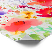 Farbige FrühlingsBlume Poster (Ecke)