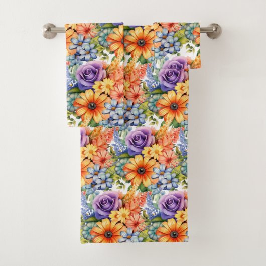 Farbige Frühlingsblumen Blumenstrauß Set (Insitu)