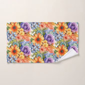 Farbige Frühlingsblumen Blumenstrauß Set (Handtuch)