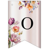 Farbige Frühlingsblumen Jagdflagge Wimpelkette (Zweite Fahne)