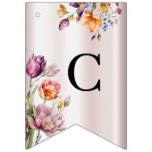 Farbige Frühlingsblumen Jagdflagge Wimpelkette (Erste Fahne)