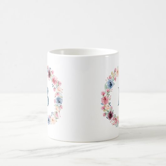 Farbige Frühlingsblumen Kleider Kaffee Tasse (Mittel)