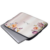 Farbige Frühlingsblumen Laptop-Sieb Laptopschutzhülle (Vorne Knopf)