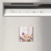 Farbige Frühlingsblumen Magnet (In Situ (Geschirrspüler))