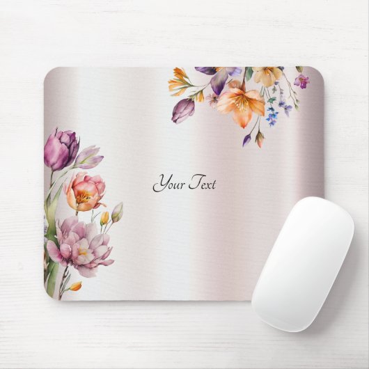 Farbige Frühlingsblumen Mousepad (Mit Mouse)