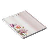 Farbige Frühlingsblumen Notepad Notizblock (angewinkelt)
