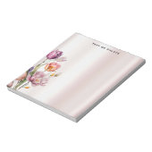 Farbige Frühlingsblumen Notepad Notizblock (Rotiert)