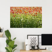 Farbige Frühlingsblumen Poster (Heimbüro)