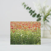 Farbige Frühlingsblumen Postkarte (Stehend Vorderseite)