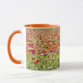 Farbige Frühlingsblumen Tasse (Links)