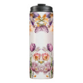 Farbige Frühlingsblumen Thermal Tumbler Thermosbecher (Vorderseite)