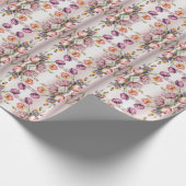 Farbige Frühlingsblumen Umhüllungspapier Geschenkpapier (Ecke)