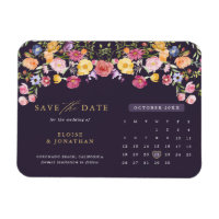 Farbige Frühlingsblüte Save the Date Wiese