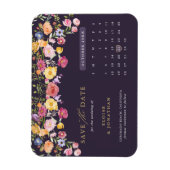 Farbige Frühlingsblüte Save the Date Wiese Magnet (Vertikal)