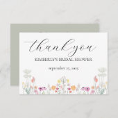 Farbige Frühlingsdusche Wildblume Danke (Vorne/Hinten)