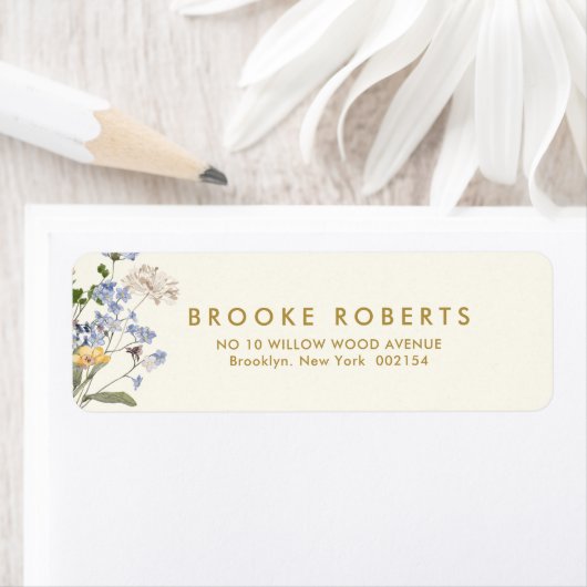 Farbige Frühlingserie Wildblume Meadow Gold-Adress (Insitu)