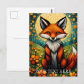 Farbige Frühlingsflorenfockenmalerei Postkarte (Vorne/Hinten)