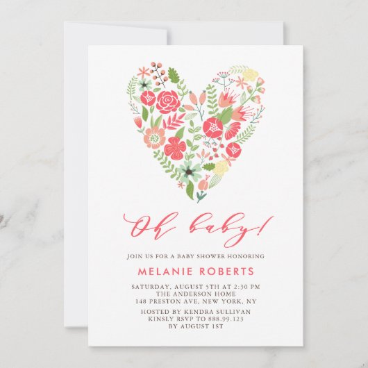 Farbige Frühlingshitze Einladung (Vorderseite)