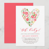 Farbige Frühlingshitze Einladung (Vorne/Hinten)