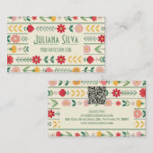 Farbige Frühlingsmarine Wildblume Wiesen Garten mi Visitenkarte (Vorne/Hinten)