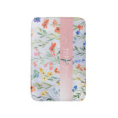 Farbige Frühlingsmischerei-Wildblume Badematte (Vorderseite Vertikal)