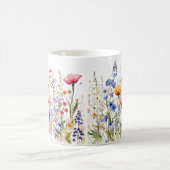 Farbige Frühlingsmuster Blume Wasserfarben Kaffeetasse (Mittel)