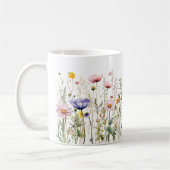 Farbige Frühlingsmuster Blume Wasserfarben Kaffeetasse (Links)