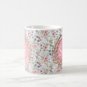 Farbige Frühlingsmuster Blume Wasserfarbmuster Mon Kaffeetasse (Mittel)